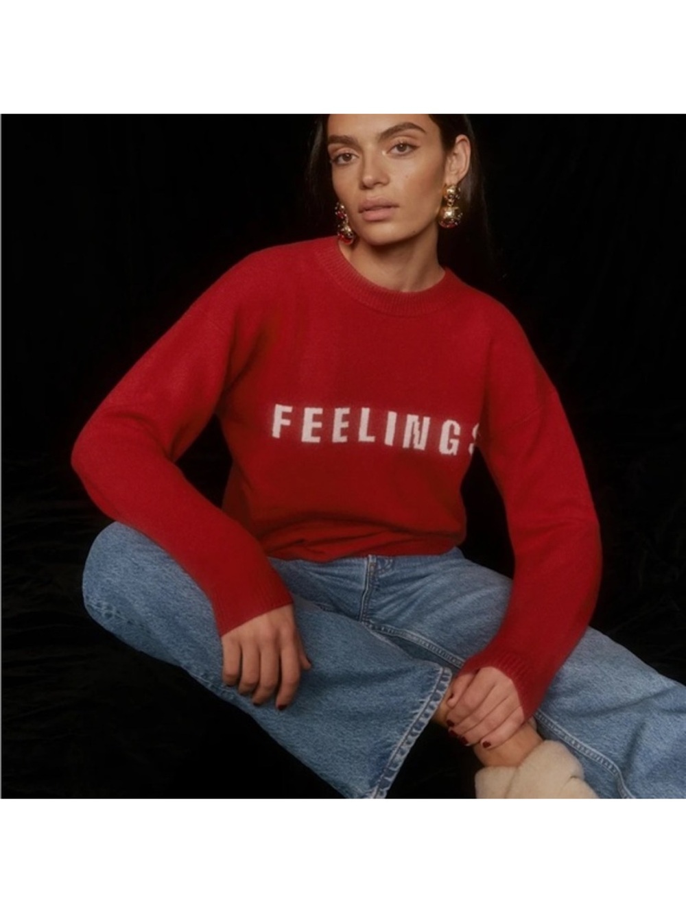 Reformation- Medium - Feelings Regenerative Wool Sweater